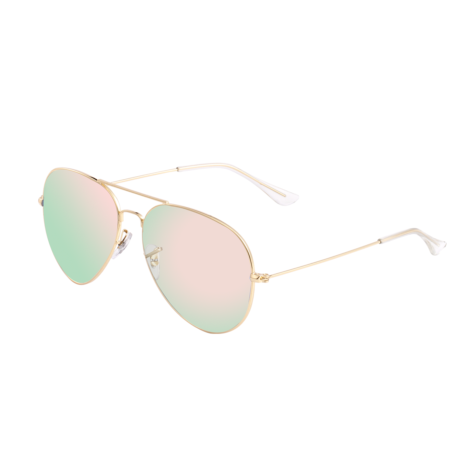 Polarized Aviator Sunglasses UV Protection Metal Mirror Frame