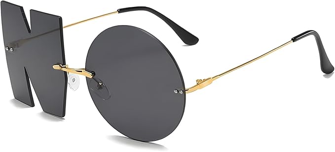 Playful No Design Rimless Sunglasses Womens with UV400 Protection, Womens Fashion Streetwear Accessories Sunglasses