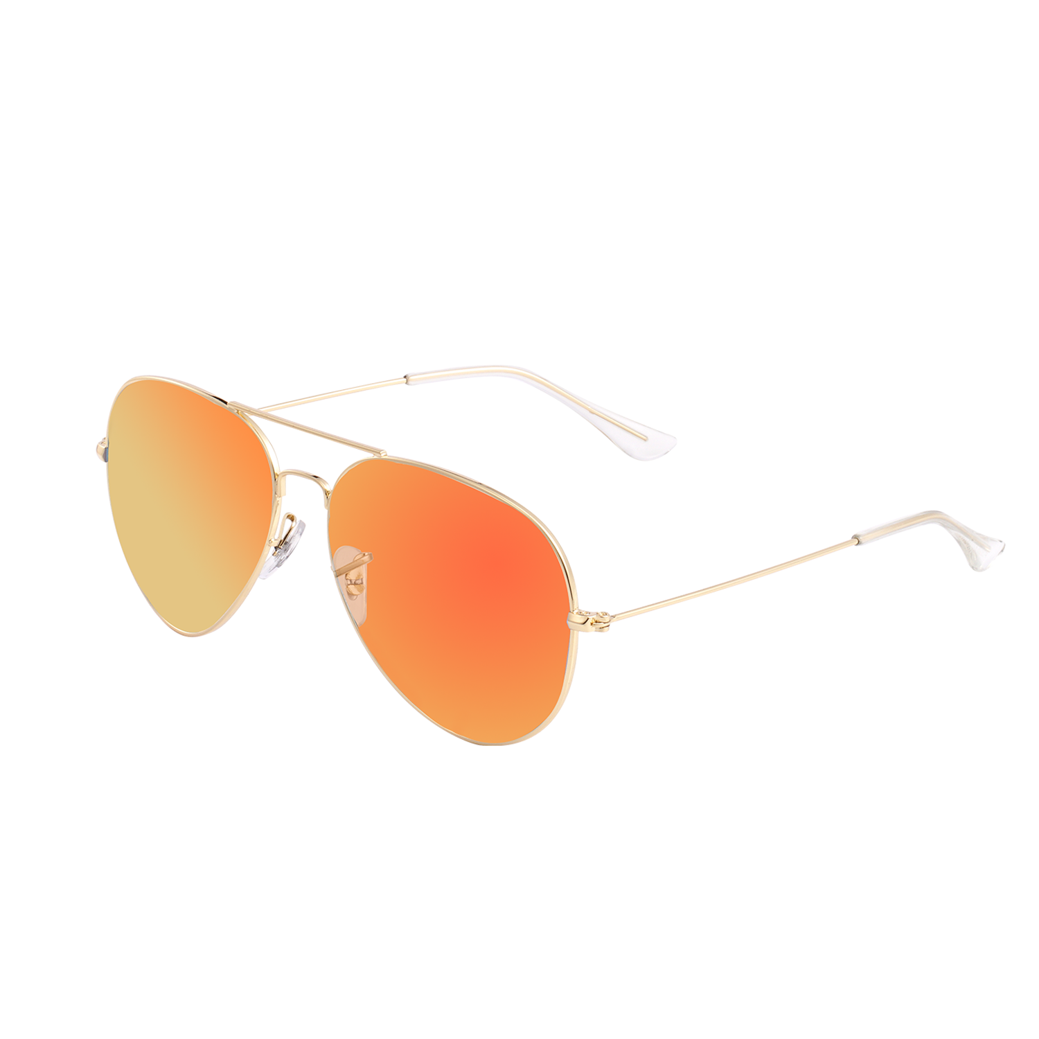 Polarized Aviator Sunglasses UV Protection Metal Mirror Frame