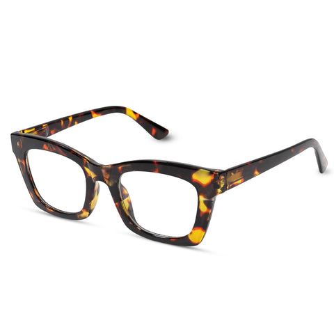 Blue Light Glasses for Woman Men Oversized Blue Light Blocking Glasses Anti Eyestrain UV Protection Computer Eyeglasses image