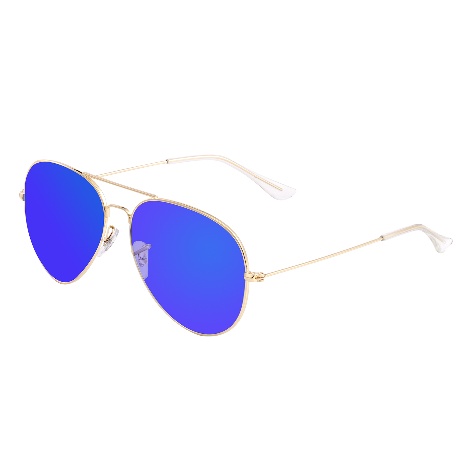 Polarized Aviator Sunglasses UV Protection Metal Mirror Frame