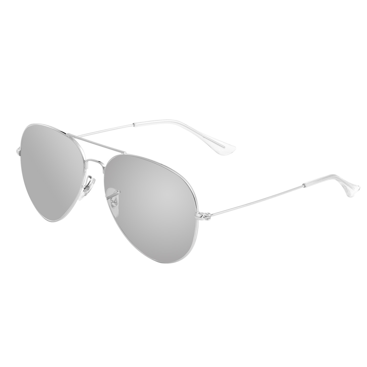 Polarized Aviator Sunglasses UV Protection Metal Mirror Frame