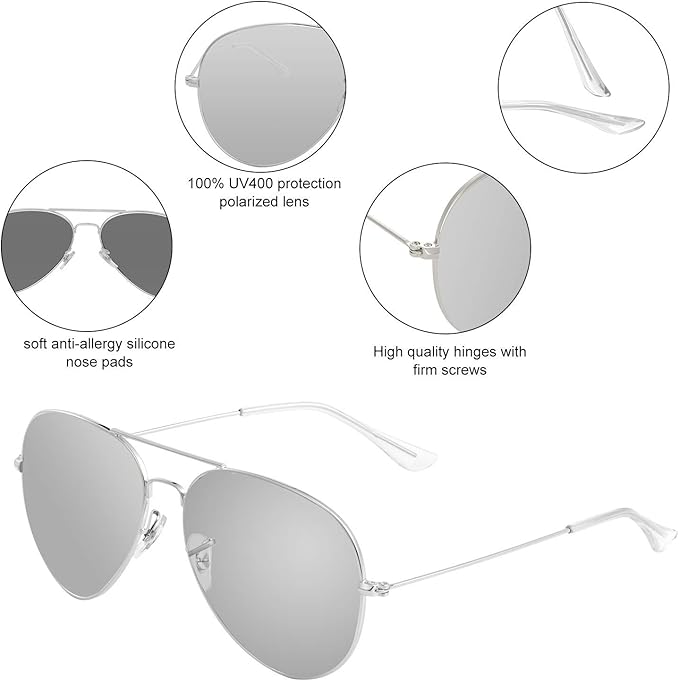 Bio-th Polarized Sunglasses Men Women UV Protection, Polarized Fishing Sunglasses Mens, for Fishing Golf, Retro Driving : 18