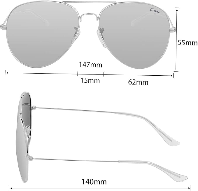 Bio-th Polarized Sunglasses Men Women UV Protection, Polarized Fishing Sunglasses Mens, for Fishing Golf, Retro Driving : 18