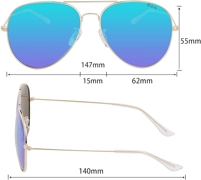 Bio-th Polarized Sunglasses Men Women UV Protection, Polarized Fishing Sunglasses Mens, for Fishing Golf, Retro Driving : 15