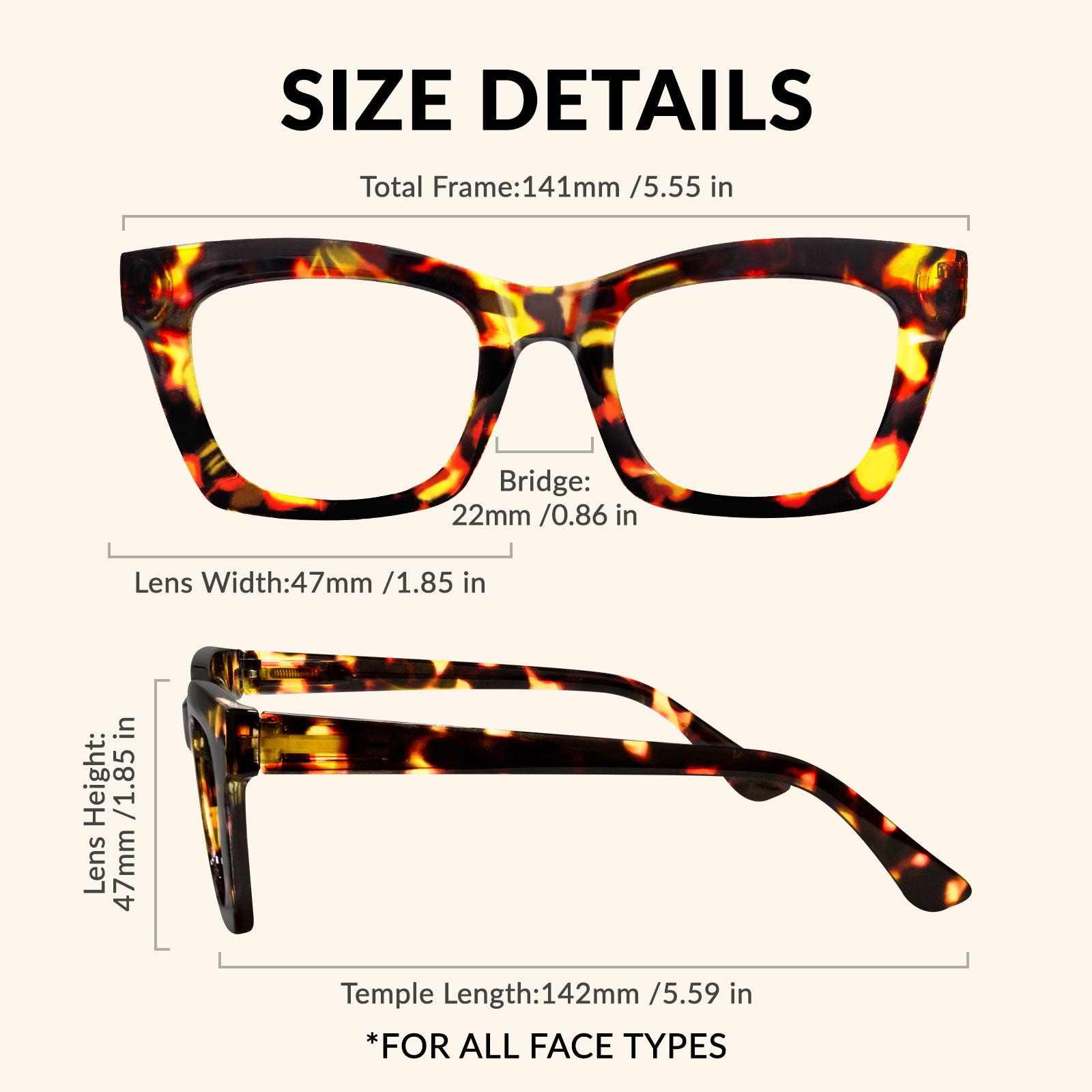 Blue Light Glasses for Woman Men Oversized Blue Light Blocking Glasses Anti Eyestrain UV Protection Computer Eyeglasses