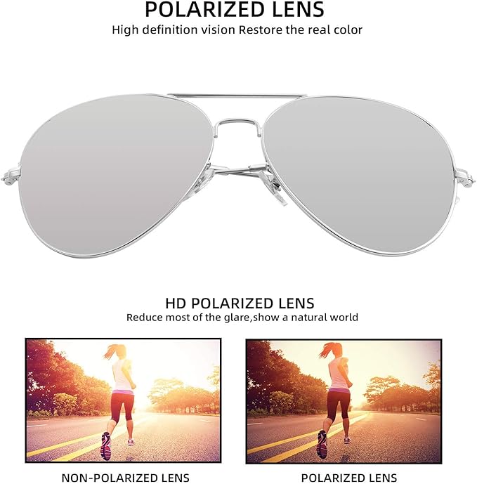 Bio-th Polarized Sunglasses Men Women UV Protection, Polarized Fishing Sunglasses Mens, for Fishing Golf, Retro Driving : 18