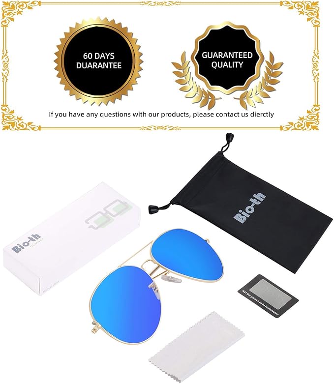 Bio-th Polarized Sunglasses Men Women UV Protection, Polarized Fishing Sunglasses Mens, for Fishing Golf, Retro Driving : 15