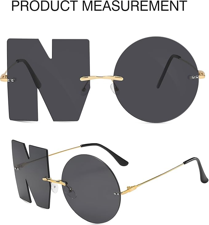 Playful No Design Rimless Sunglasses Womens with UV400 Protection, Womens Fashion Streetwear Accessories Sunglasses