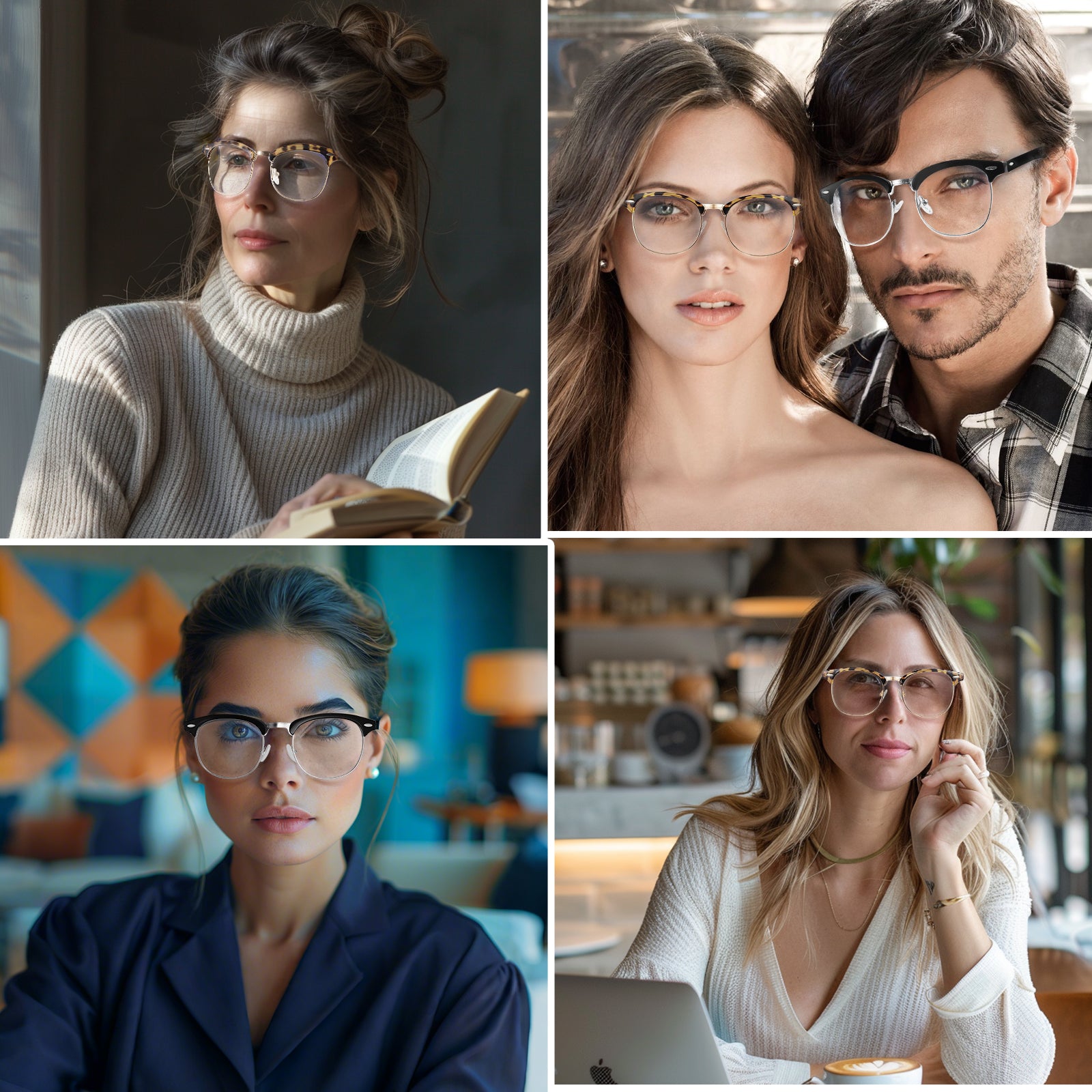 Blue Light Glasses for Woman Men Oversized Blue Light Blocking Glasses Anti Eyestrain UV Protection Computer Eyeglasses