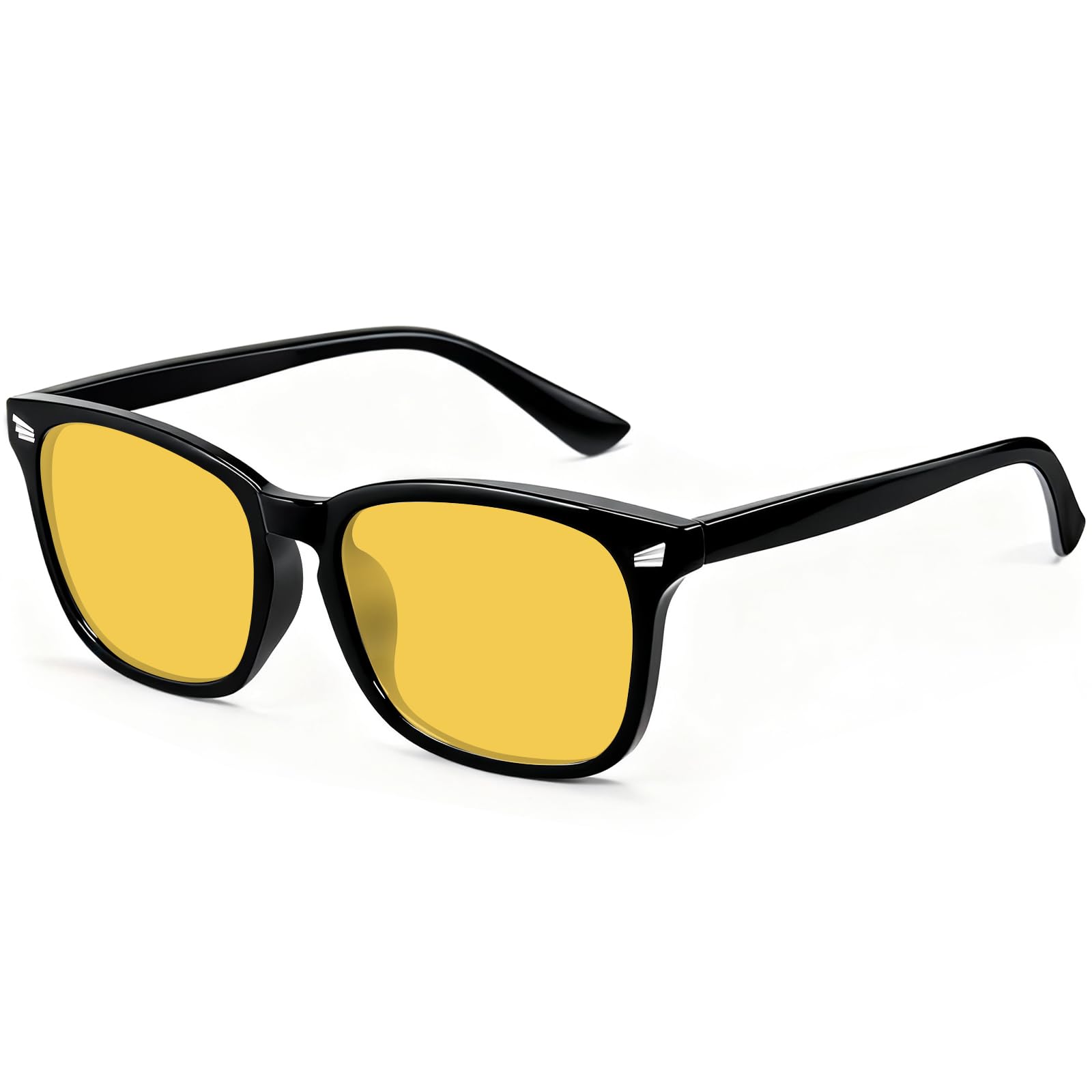WINTOO Blue Light Glasses for Woman Men | 99% Blue Light Blocking Glasses | Computer Glassess | Night Driving | Gaming | TV Phone Screen Reader Square Frame | Anti Eyestrain & UV Glare Protection