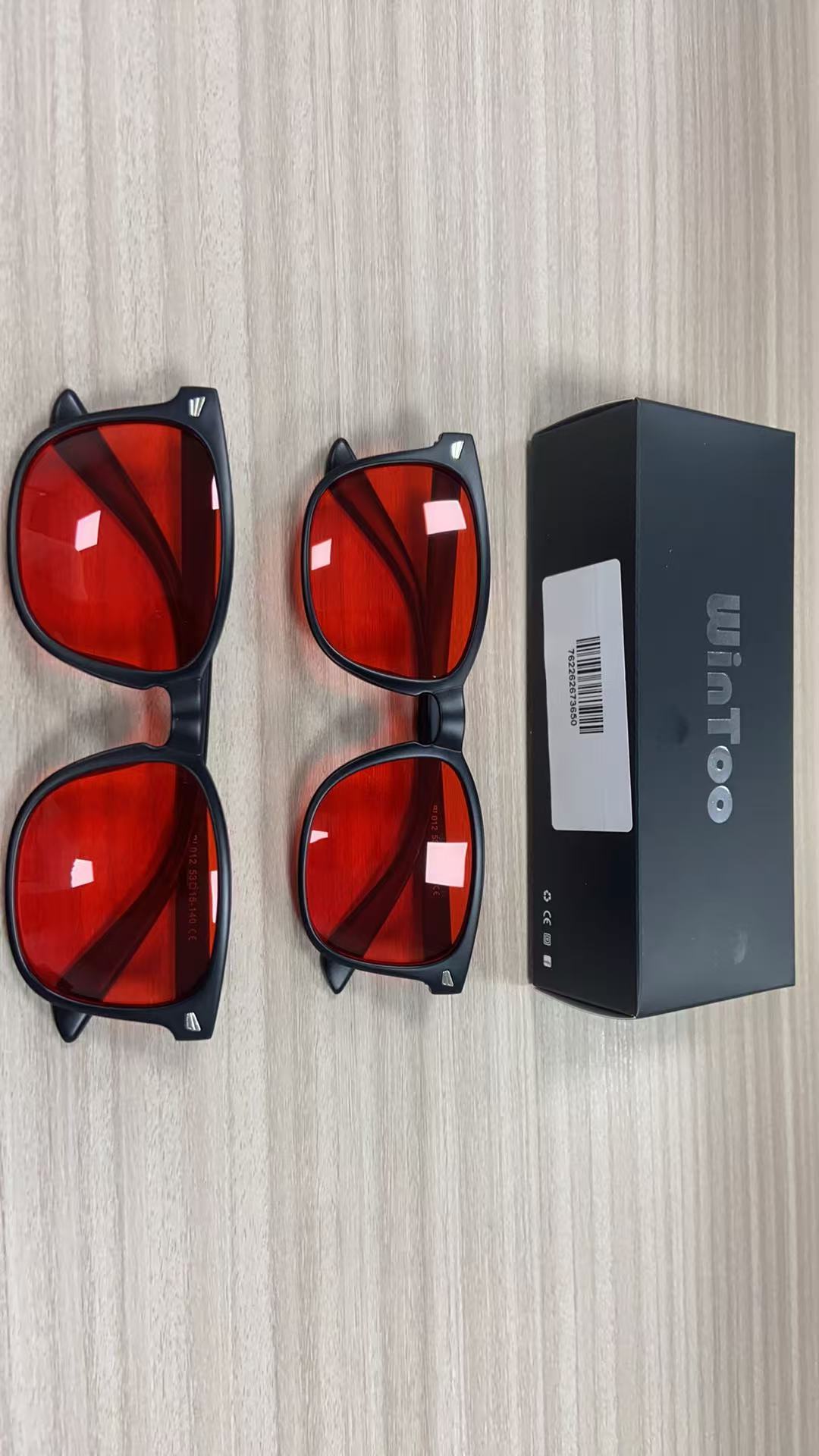 WINTOO Red Lens Glasses Blue Light Glasses for Men Women - 99.9% Red Glasses Blue Light Blocking for Computer,Gaming,TV,Phone Screens - 2 Pair : 2