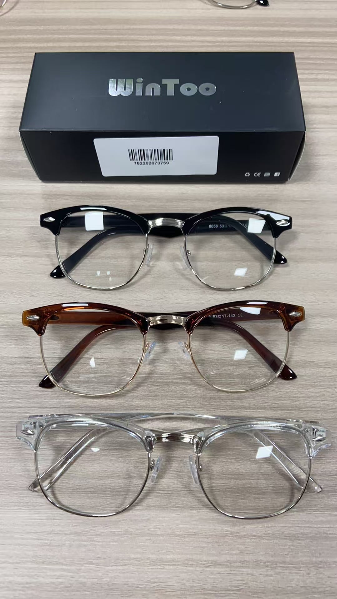 Blue Light Glasses Men and Woman, 99% Blue Light Blocking Glasses for Computer Gaming TV Phone Screen Half Frame UV Clear Lens Anti Eyestrain : 24