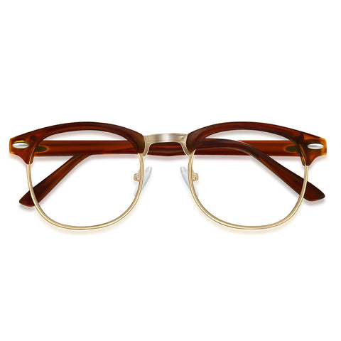 WINTOO Blue Light Glasses Men and Woman, 99% Blue Light Blocking Glasses for Computer Gaming TV Phone Screen Half Frame UV Clear Lens Anti Eyestrain : 23 image
