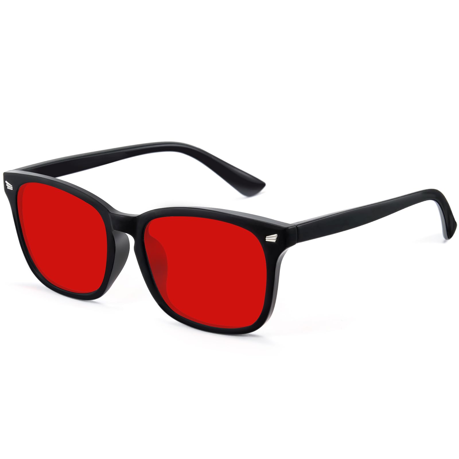 WINTOO Blue Light Glasses for Woman Men | 99% Blue Light Blocking Glasses | Computer Glassess | Night Driving | Gaming | TV Phone Screen Reader Square Frame | Anti Eyestrain & UV Glare Protection